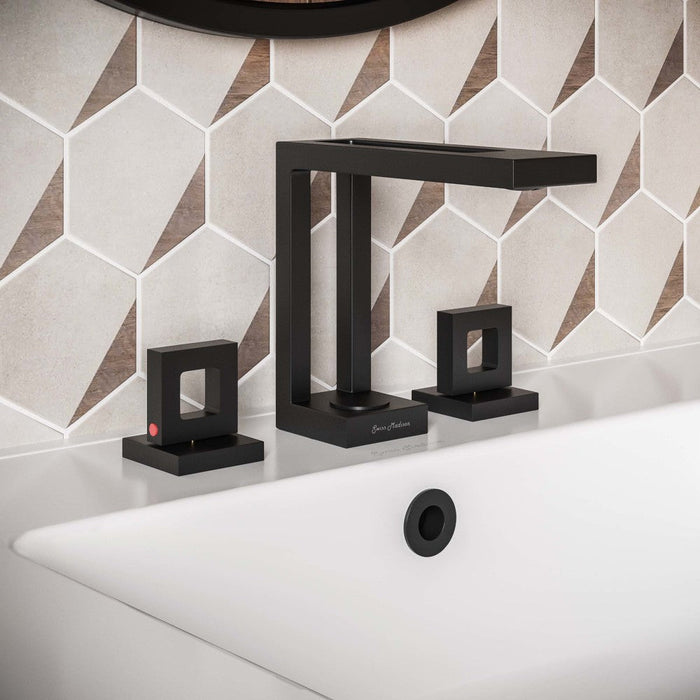 Swiss Madison Pierre Widespread, Double Handle, Bathroom Faucet in Matte Black - SM-BF97MB