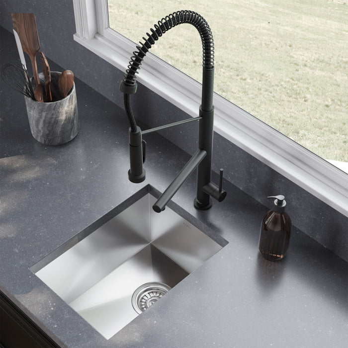 Swiss Madison Tourner 14 x 18 Stainless Steel, Single Basin, Undermount Kitchen Sink - SM-KU706