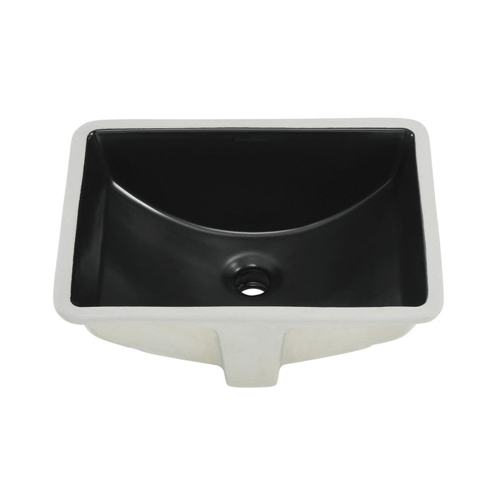 Swiss Madison Plaisir 18.5" Rectangle Undermount Bathroom Sink in Matte Black - SM-UM624MB