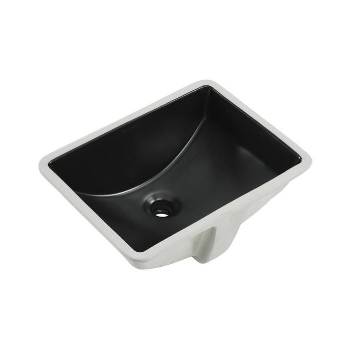 Swiss Madison Plaisir 18.5" Rectangle Undermount Bathroom Sink in Matte Black - SM-UM624MB