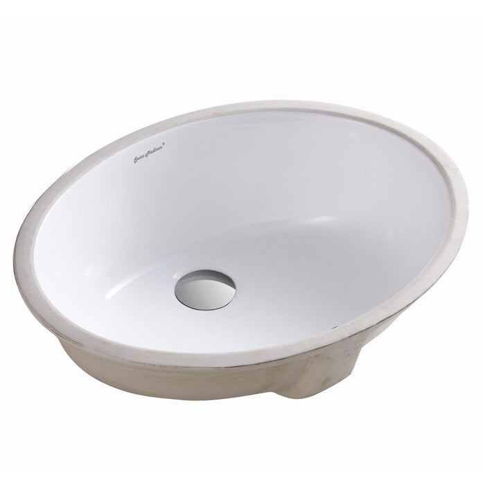 Swiss Madison Monaco 19 Oval Under-Mount Bathroom Sink - SM-UM622