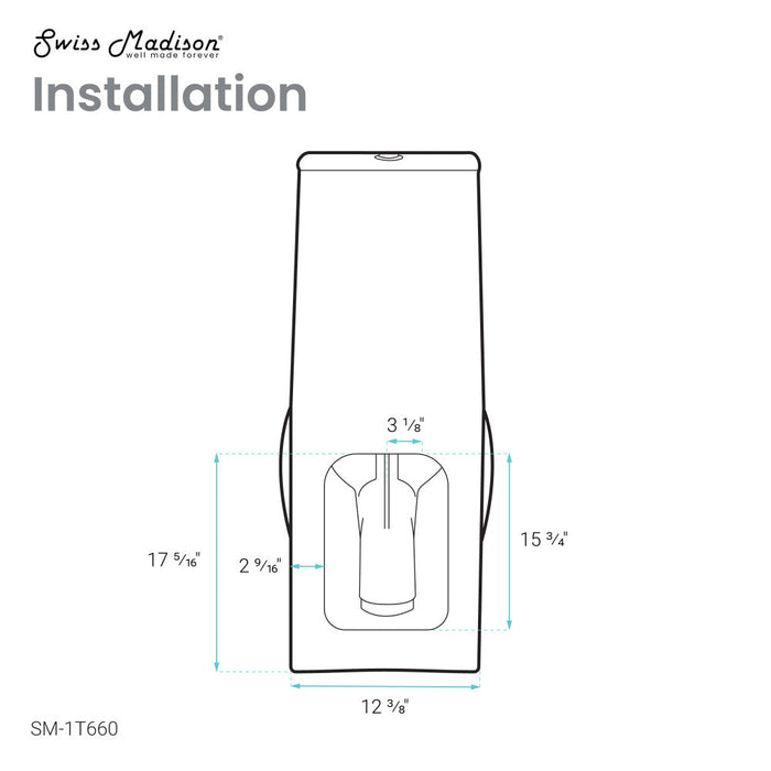 Swiss Madison Plaisir One-Piece Elongated Toilet Dual-Flush 1.1/1.6 gpf - SM-1T660