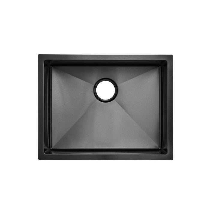 Swiss Madison Rivage 23 x 18 Stainless Steel, Single Basin, Undermount Kitchen Sink, Black - SM-KU715B