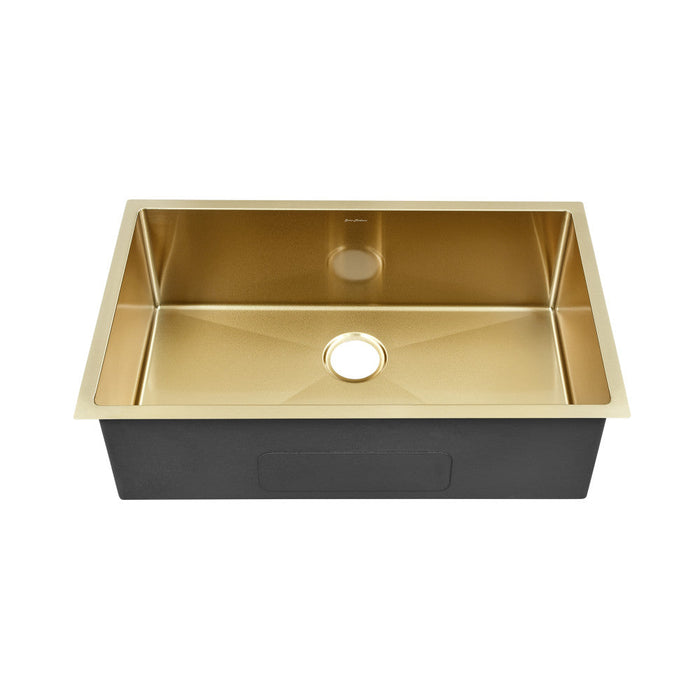 Swiss Madison Rivage 32 x 19 Stainless Steel, Single Basin, Undermount Kitchen Sink, Gold - SM-KU701G