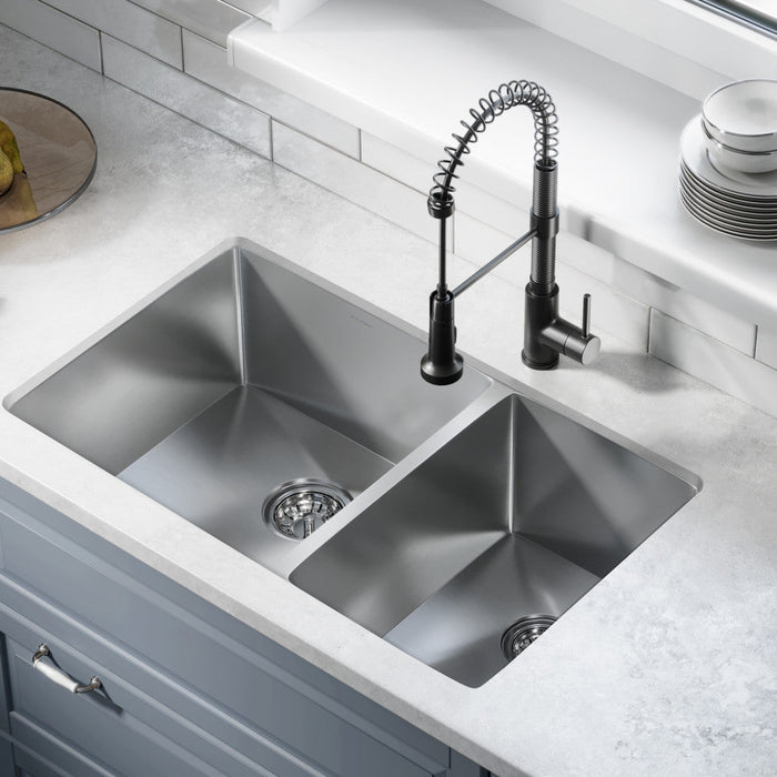 Swiss Madison Rivage 33 x 20 Stainless Steel, Dual Basin, Undermount Kitchen Sink - SM-KU725