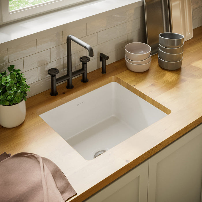 Swiss Madison Rochelle 24 x 18 ceramic single basin, drop-in/undermount kitchen sink - SM-KU8501GW