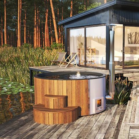 SaunaLife Model S4N Wood-Fired Hot Tub SL-MODELS4N