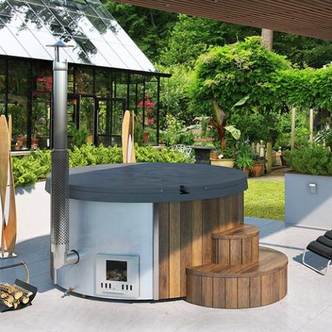 SaunaLife Model S4N Wood-Fired Hot Tub SL-MODELS4N