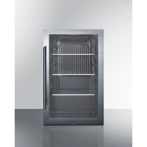 Summit Shallow Depth Indoor/Outdoor Beverage Cooler, ADA Compliant SPR488BOSADA