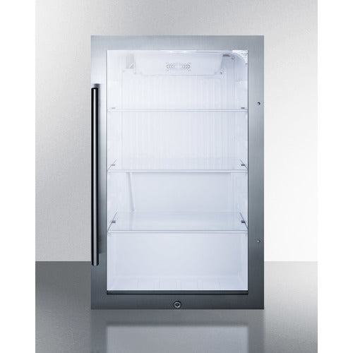 Summit Shallow Depth Indoor/Outdoor Beverage Cooler, ADA Compliant SPR489OSADA