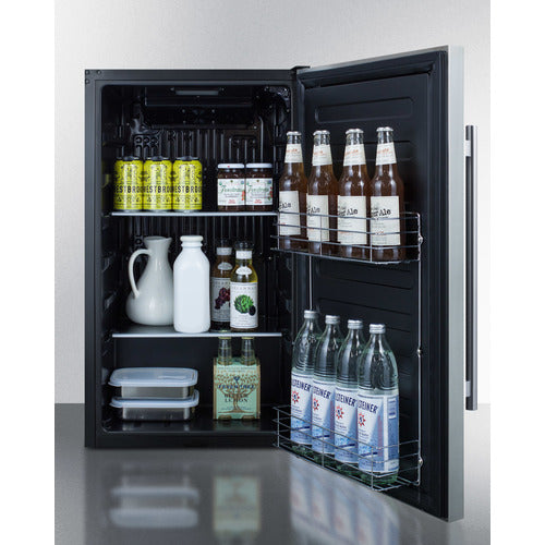 Summit Shallow Depth Outdoor Built-In All-Refrigerator, ADA Compliant SPR196OSADA