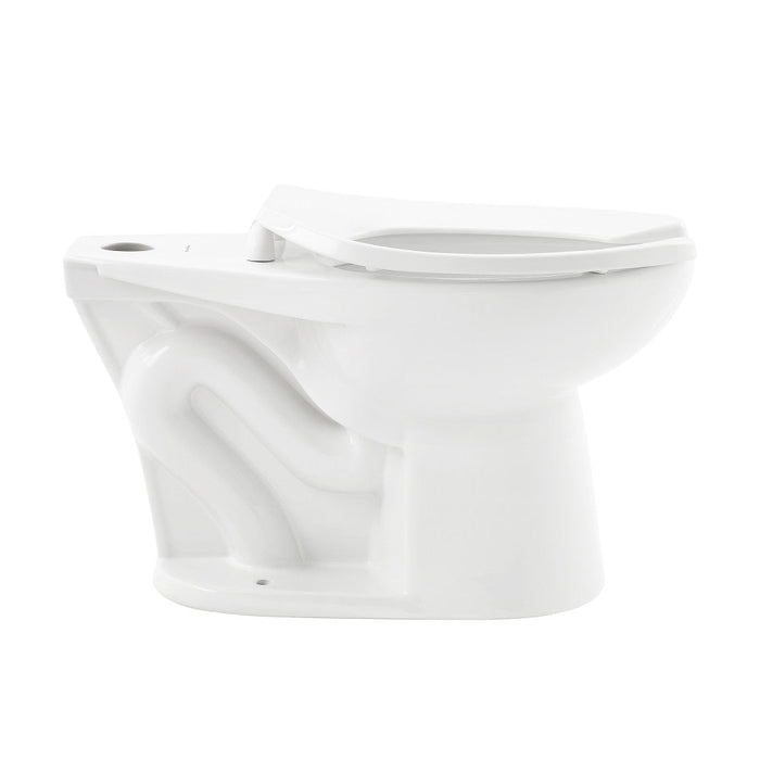 Swiss Madison Sirene Floor-Mounted Commercial Elongated Top Flush Spud Flushometer Toilet Bowl - SM-CT100