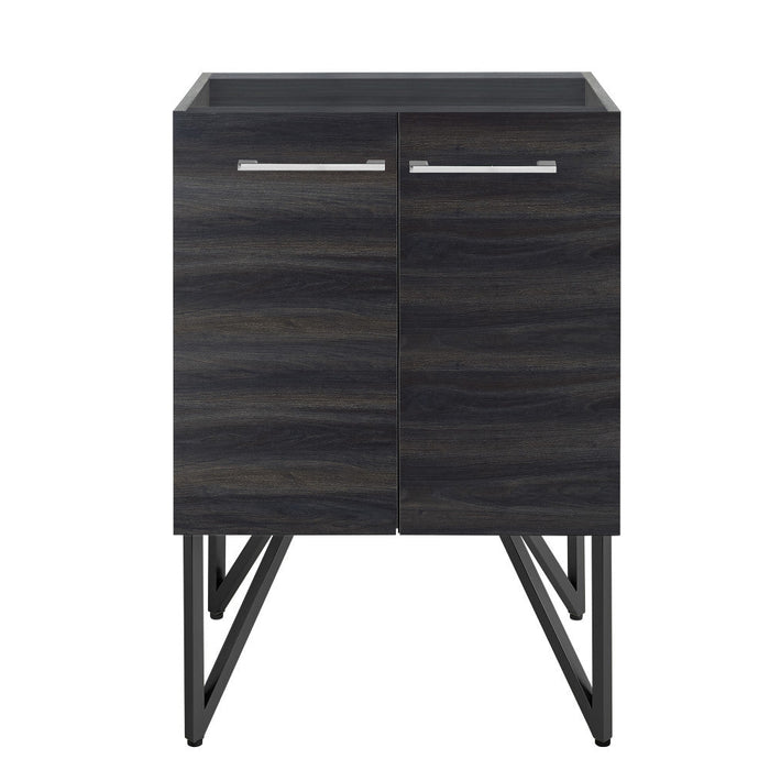 Swiss Madison Annecy 24 Black Walnut Bathroom Vanity Cabinet Only (SM-BV222) - SM-BV222-C