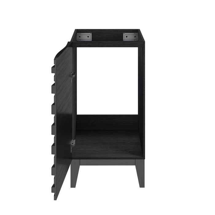 Swiss Madison Cascade 18" Bathroom Vanity in Black - Cabinet - SM-BV560B-C