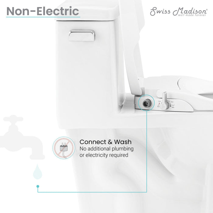 Swiss Madison Aqua Non-Electric Smart Toilet Seat Bidet - SM-STS31