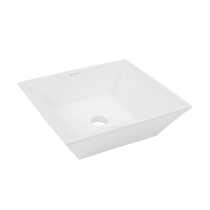 Swiss Madison St. Tropez Square Ceramic Vessel Sink - SM-VS222