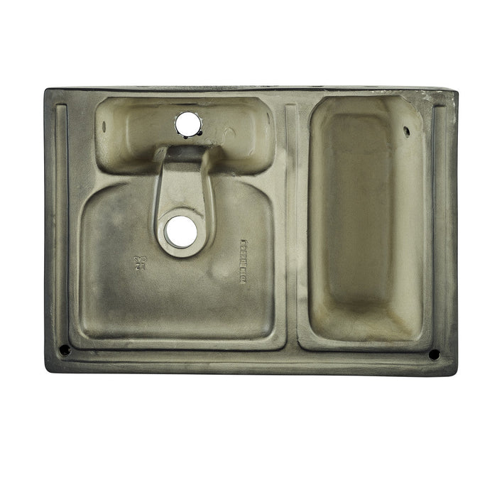 Swiss Madison St. Tropez 24 x 18 Ceramic Wall Hung Sink with Right Side Mount, Matte Black - SM-WS323MB