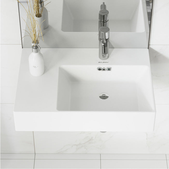 Swiss Madison St. Tropez 24 x 18 Ceramic Wall Hung Sink with Right Side Faucet Mount - SM-WS323