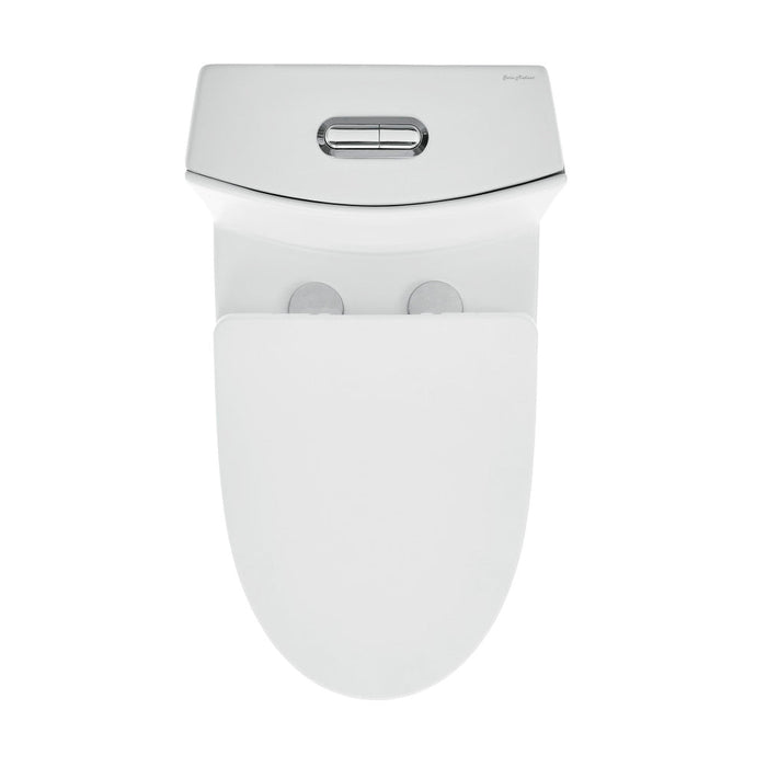 Swiss Madison St. Tropez One-Piece Elongated Toilet Vortex Dual-Flush in Matte White 1.1/1.6 gpf - SM-1T254MW