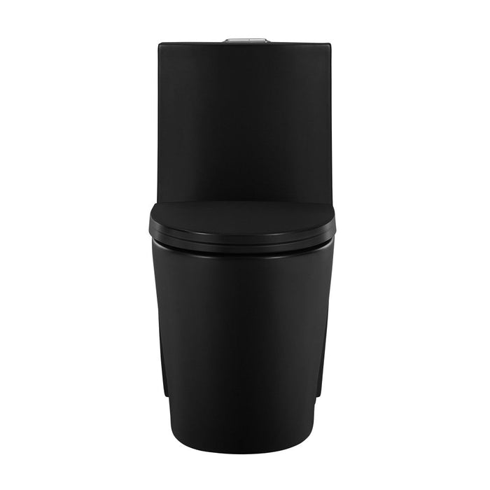 Swiss Madison St. Tropez One-Piece Elongated Toilet Vortex Dual-Flush in Matte Black 1.1/1.6 gpf - SM-1T254MB