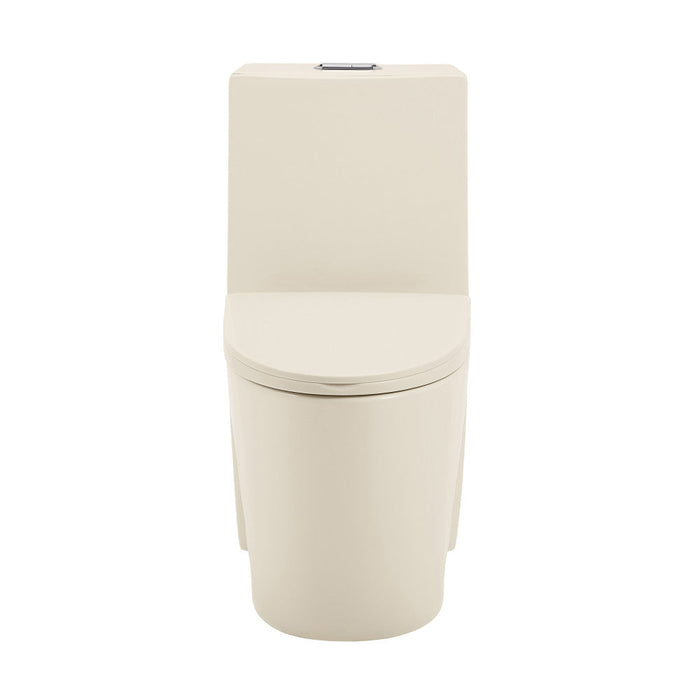 Swiss Madison St. Tropez One Piece Elongated Toilet Dual Vortex Flush 1.1/1.6 gpf in Bisque - SM-1T254BQ