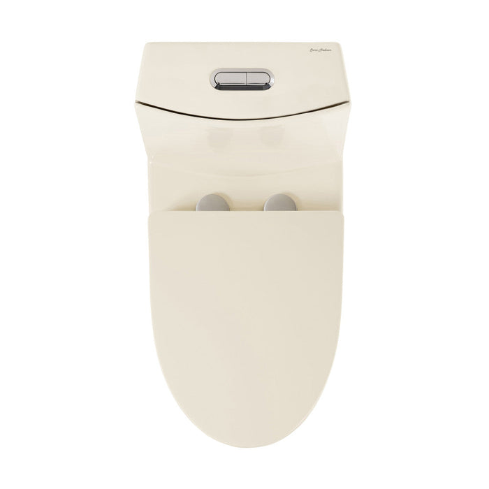 Swiss Madison St. Tropez One Piece Elongated Toilet Dual Vortex Flush 1.1/1.6 gpf in Bisque - SM-1T254BQ