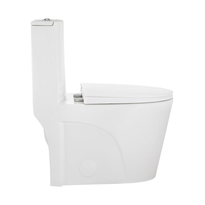 Swiss Madison St. Tropez One Piece Elongated Toilet Dual Vortex Flush 1.1/1.6 gpf with 10" Rough In - SM-1T274