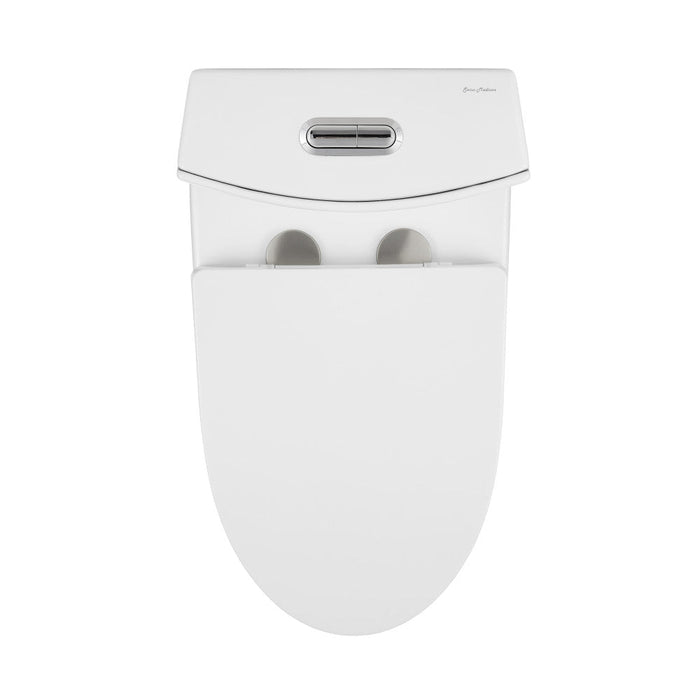 Swiss Madison St. Tropez One Piece Elongated Toilet Dual Vortex Flush 1.1/1.6 gpf with 10" Rough In - SM-1T274