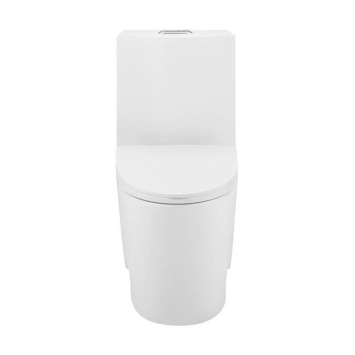 Swiss Madison St. Tropez One Piece Elongated Toilet Dual Vortex Flush 1.1/1.6 gpf with 10" Rough In - SM-1T274