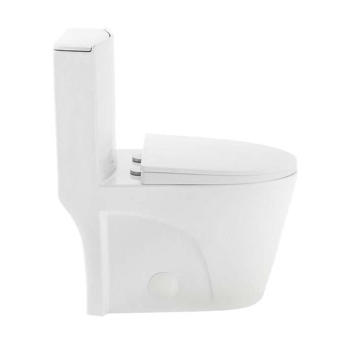 Swiss Madison St. Tropez One Piece Elongated Toilet Right Side Flush 1.28 gpf - SM-1T252