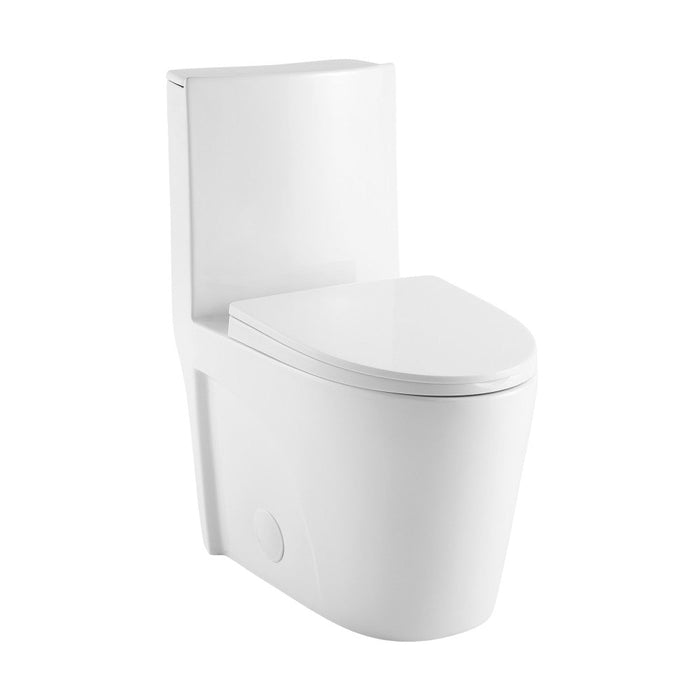 Swiss Madison St. Tropez One Piece Elongated Toilet Right Side Flush 1.28 gpf - SM-1T252