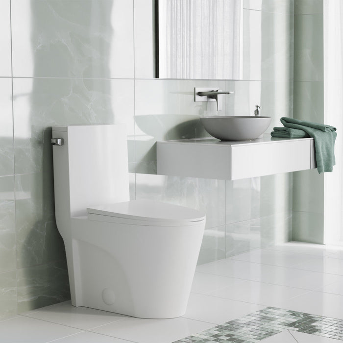 Swiss Madison St. Tropez One-Piece Elongated Toilet Side Flush 1.28 gpf - SM-1T253