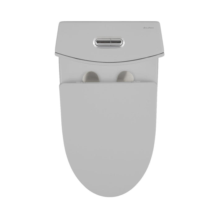 Swiss Madison St. Tropez One-Piece Elongated Toilet Vortex™ Dual-Flush 1.1/1.6 gpf in Matte Grey - SM-1T254MG