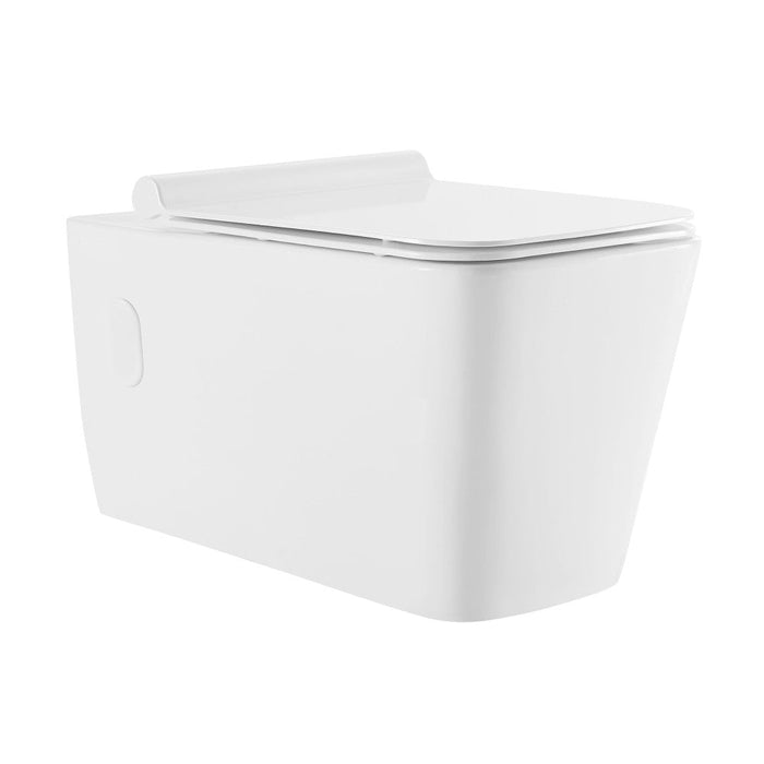 Swiss Madison Concorde Wall-Hung Square Toilet Bowl - SM-WT442