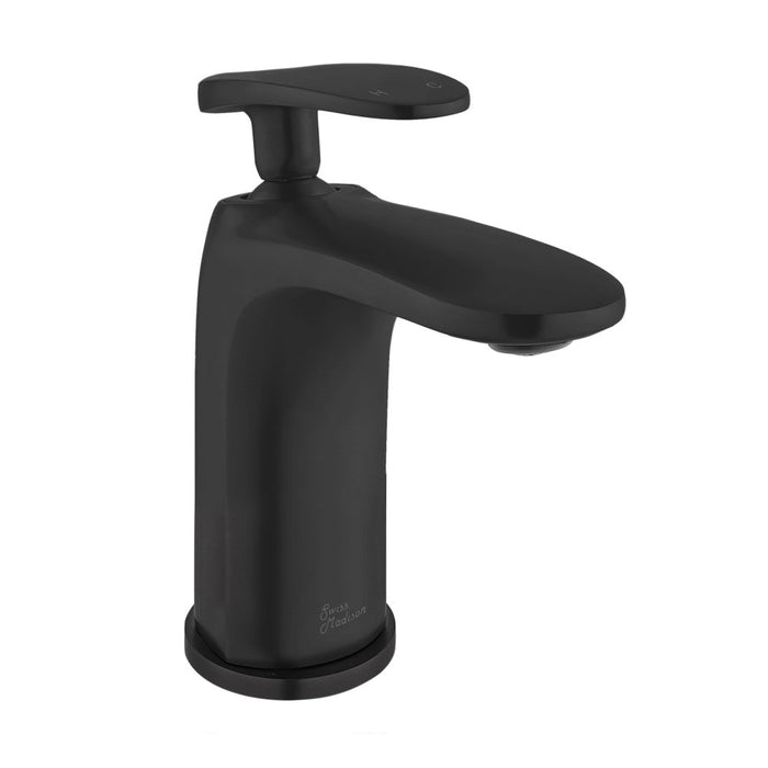 Swiss Madison Sublime Single Hole, Single-Handle, Bathroom Faucet in Matte Black - SM-BF10MB