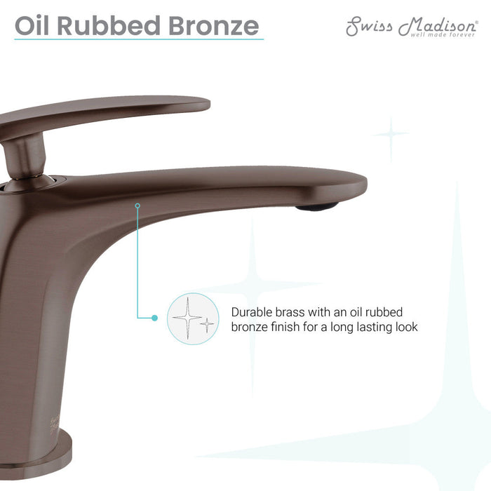 Swiss Madison Sublime Single Hole, Single-Handle, Bathroom Faucet in Oil Rubbed Bronze - SM-BF10OR