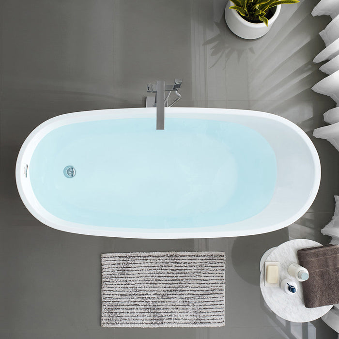 Swiss Madison Sublime 67" Single Slipper Freestanding Bathtub - SM-FB573