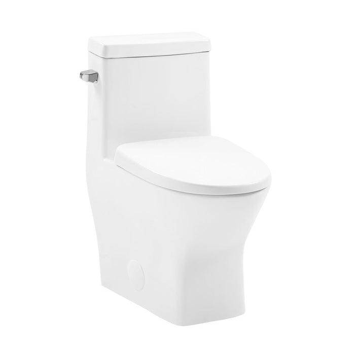 Swiss Madison Sublime II One-Piece Round Toilet with Left Side Flush, 10" Rough-In 1.28 gpf - SM-1T267