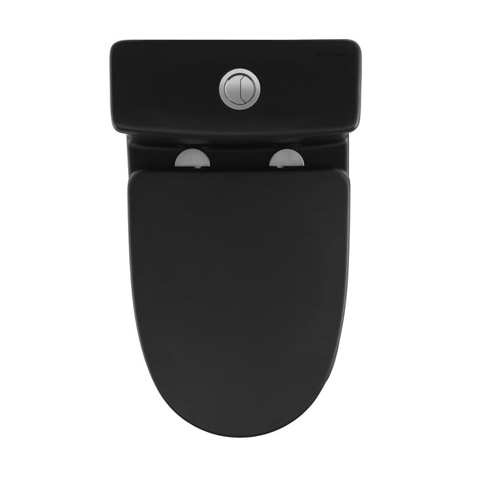 Swiss Madison Sublime II One-Piece Round Toilet Dual-Flush 1.1/1.6 gpf in Matte Black - SM-1T257MB