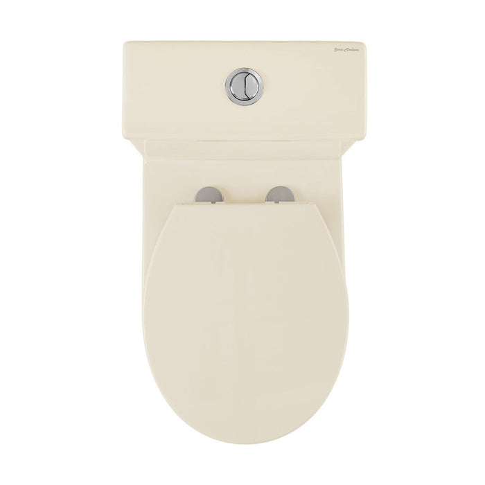 Swiss Madison Sublime III One-Piece Round Toilet Vortex™ Dual-Flush 0.95/1.26 gpf in Bisque - SM-1T271BQ