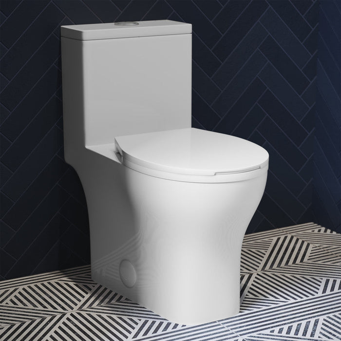 Swiss Madison Sublime III One-Piece Round Toilet Vortex™ Dual-Flush 0.95/1.26 gpf - SM-1T271