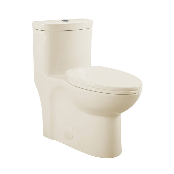 Swiss Madison Sublime One-Piece Elongated Dual-Flush Toilet in Bisque 1.1/1.6 gpf - SM-1T205BQ