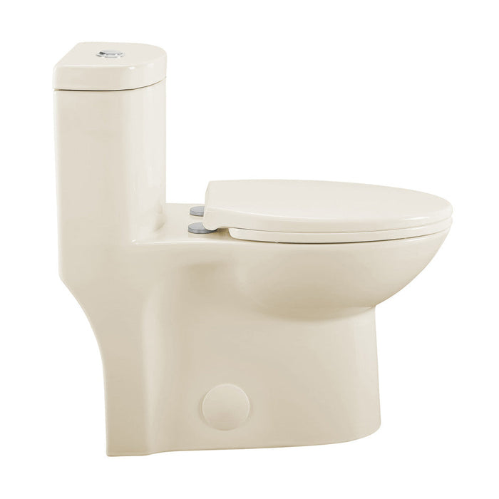 Swiss Madison Sublime One-Piece Elongated Dual-Flush Toilet in Bisque 1.1/1.6 gpf - SM-1T205BQ