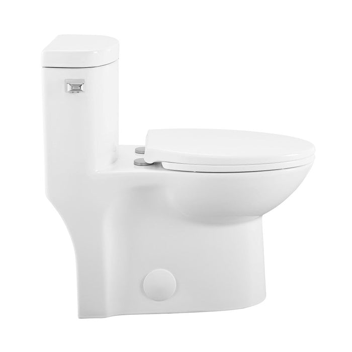 Swiss Madison Sublime One-Piece Elongated Left Side Flush Handle Toilet 1.28 gpf - SM-1T206