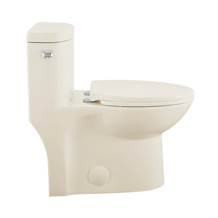 Swiss Madison Sublime One-Piece Elongated Left Side Flush Handle Toilet in Bisque 1.28 gpf - SM-1T206BQ