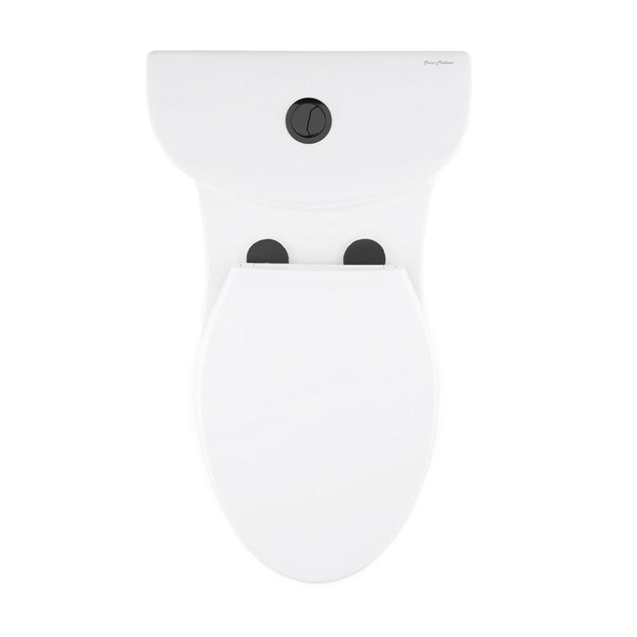 Swiss Madison Sublime One Piece Elongated Toilet Dual Flush, Black Hardware 1.1/1.6 gpf - SM-1T205HB