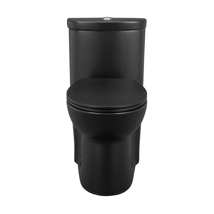 Swiss Madison Sublime One-Piece Elongated Toilet Dual-Flush in Matte Black 1.1/1.6 gpf - SM-1T205MB