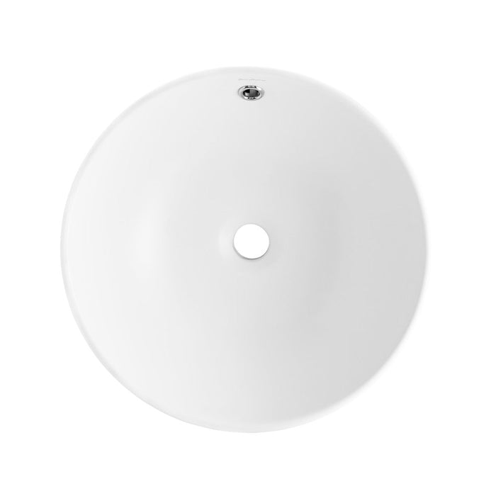 Swiss Madison Sublime 17” Round Vessel Sink in Matte White - SM-VS212MW