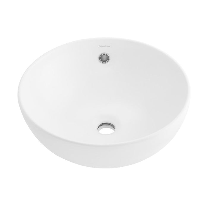 Swiss Madison Sublime 17” Round Vessel Sink in Matte White - SM-VS212MW