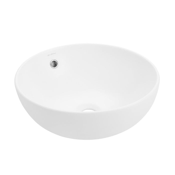 Swiss Madison Sublime 17” Round Vessel Sink in Matte White - SM-VS212MW